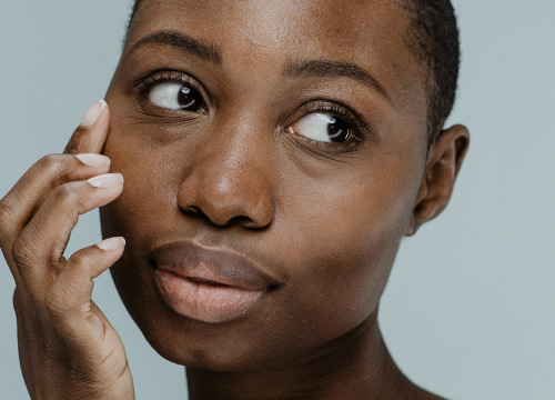 Woman with great skin after a skin consultation