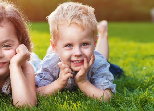 Happy kids after treatments for chicken pox