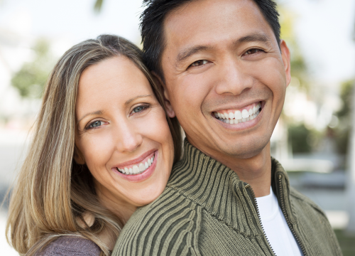 Happy couple after ThermiTight® treatments